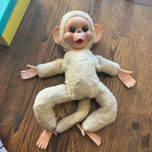 Vintage monkey stuffed animal